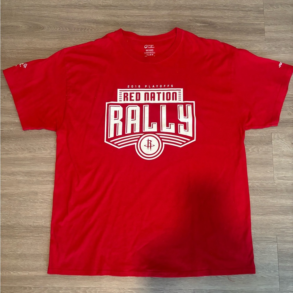 Rockets 2016 Playoff Red Nation Rally T-Shirt